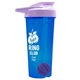 a translucent blue tumbler & lilac lid & violet mixing ball endurance shaker tumbler with drink - thru lid and mixing ball