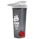 a smoke tumbler & white lid & red mixing ball endurance shaker tumbler with drink - thru lid and mixing ball