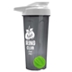 a smoke tumbler & white lid & lime green mixing ball endurance shaker tumbler with drink - thru lid and mixing ball
