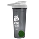 a smoke tumbler & white lid & green mixing ball endurance shaker tumbler with drink - thru lid and mixing ball