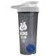 a smoke tumbler & white lid & royal blue mixing ball endurance shaker tumbler with drink - thru lid and mixing ball