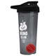 a smoke tumbler & black lid & red mixing ball endurance shaker tumbler with drink - thru lid and mixing ball