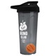 a smoke tumbler & black lid & orange mixing ball endurance shaker tumbler with drink - thru lid and mixing ball