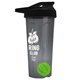 a smoke tumbler & black lid & lime green mixing ball endurance shaker tumbler with drink - thru lid and mixing ball
