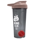 a smoke tumbler & mocha mousse lid & red mixing ball endurance shaker tumbler with drink - thru lid and mixing ball