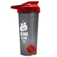 a smoke tumbler & red lid & red mixing ball endurance shaker tumbler with drink - thru lid and mixing ball