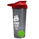 a smoke tumbler & red lid & lime green mixing ball endurance shaker tumbler with drink - thru lid and mixing ball