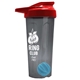 a smoke tumbler & red lid & cyan mixing ball endurance shaker tumbler with drink - thru lid and mixing ball