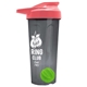 a smoke tumbler & salmon lid & lime green mixing ball endurance shaker tumbler with drink - thru lid and mixing ball