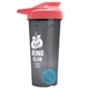 a smoke tumbler & salmon lid & cyan mixing ball endurance shaker tumbler with drink - thru lid and mixing ball