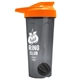 a smoke tumbler & orange lid & black mixing ball endurance shaker tumbler with drink - thru lid and mixing ball