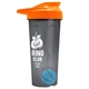 a smoke tumbler & orange lid & cyan mixing ball endurance shaker tumbler with drink - thru lid and mixing ball