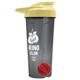 a smoke tumbler & pastel yellow lid & red mixing ball endurance shaker tumbler with drink - thru lid and mixing ball