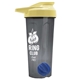 a smoke tumbler & pastel yellow lid & royal blue mixing ball endurance shaker tumbler with drink - thru lid and mixing ball