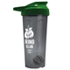 a smoke tumbler & green lid & gray mixing ball endurance shaker tumbler with drink - thru lid and mixing ball