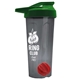 a smoke tumbler & green lid & red mixing ball endurance shaker tumbler with drink - thru lid and mixing ball