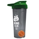a smoke tumbler & green lid & orange mixing ball endurance shaker tumbler with drink - thru lid and mixing ball