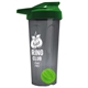a smoke tumbler & green lid & lime green mixing ball endurance shaker tumbler with drink - thru lid and mixing ball