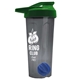 a smoke tumbler & green lid & royal blue mixing ball endurance shaker tumbler with drink - thru lid and mixing ball