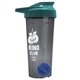 a smoke tumbler & teal lid & royal blue mixing ball endurance shaker tumbler with drink - thru lid and mixing ball