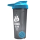 a smoke tumbler & cyan lid & cyan mixing ball endurance shaker tumbler with drink - thru lid and mixing ball