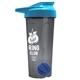 a smoke tumbler & cyan lid & royal blue mixing ball endurance shaker tumbler with drink - thru lid and mixing ball