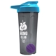 a smoke tumbler & cyan lid & violet mixing ball endurance shaker tumbler with drink - thru lid and mixing ball
