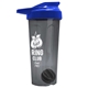 a smoke tumbler & royal blue lid & black mixing ball endurance shaker tumbler with drink - thru lid and mixing ball