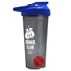 a smoke tumbler & royal blue lid & red mixing ball endurance shaker tumbler with drink - thru lid and mixing ball