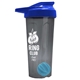 a smoke tumbler & royal blue lid & cyan mixing ball endurance shaker tumbler with drink - thru lid and mixing ball