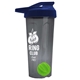 a smoke tumbler & navy blue lid & lime green mixing ball endurance shaker tumbler with drink - thru lid and mixing ball