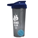 a smoke tumbler & navy blue lid & cyan mixing ball endurance shaker tumbler with drink - thru lid and mixing ball