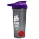 a smoke tumbler & violet lid & red mixing ball endurance shaker tumbler with drink - thru lid and mixing ball