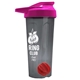 a smoke tumbler & pink lid & red mixing ball endurance shaker tumbler with drink - thru lid and mixing ball