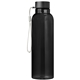 aerial view a black aura rpet wrist strap bottle - 24 oz, image 1 of 2