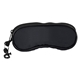 aerial view a black eyeglass / sunglass case, image 1 of 2