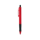 aerial view a red sunrise pen with detailed grip, image 1 of 3