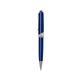 aerial view a blue with chrome trim copper metal twist pen, image 1 of 4