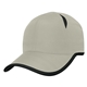 aerial view a gray with black piping hit - dry contrasting polyester hat, image 1 of 2