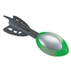 aerial view a lime green dart rocket, image 1 of 2