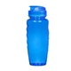 aerial view a translucent blue poly - clear(tm) 30 oz gripper bottle, image 1 of 2