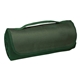 aerial view a hunter green sweatshirt roll - up blanket, image 1 of 4