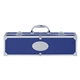 aerial view a blue bbq set in aluminum case, image 1 of 2
