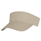 aerial view a khaki cotton twill visor, image 1 of 3