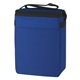 aerial view a royal blue budget 12 pack cooler, image 1 of 2