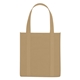 aerial view a tan the avenue reusable shopper tote bag - 12 x 13, image 1 of 2