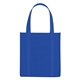 aerial view a royal blue the avenue reusable shopper tote bag - 12 x 13, image 1 of 2