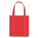 aerial view a red the avenue reusable shopper tote bag - 12 x 13, image 1 of 3