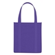 aerial view a purple the avenue reusable shopper tote bag - 12 x 13, image 1 of 2
