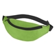 aerial view a lime green with black trim 44 budget polyester fanny pack, image 1 of 2